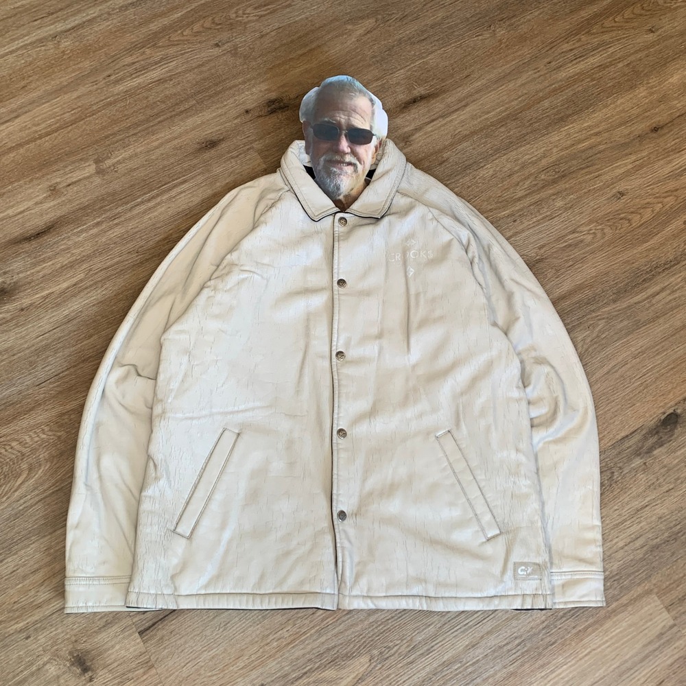 Crooks and Castles Reflective and Reversible Coach Jacket - size large mens